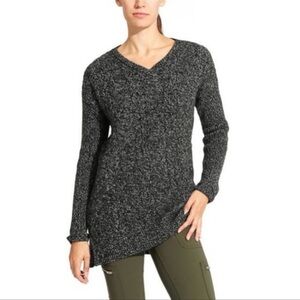 🌸 Athleta Northern Lights Asymmetrical Knit Cashmere/Wool Sweater Medium